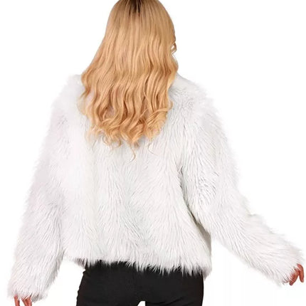 Widmann SRL Bontjas pluche dames wit kostuum Mees