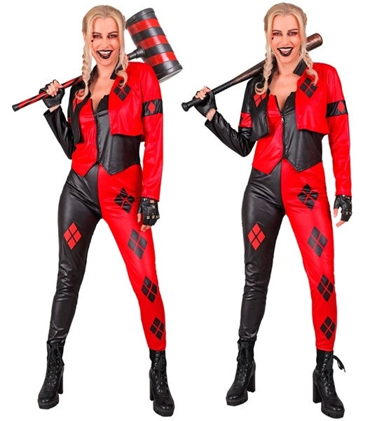 Widmann SRL Boosaardige harlekijn kostuum Sara