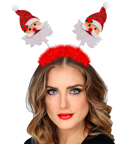 Widmann SRL Bopper Kerstman met boa en klatergoud