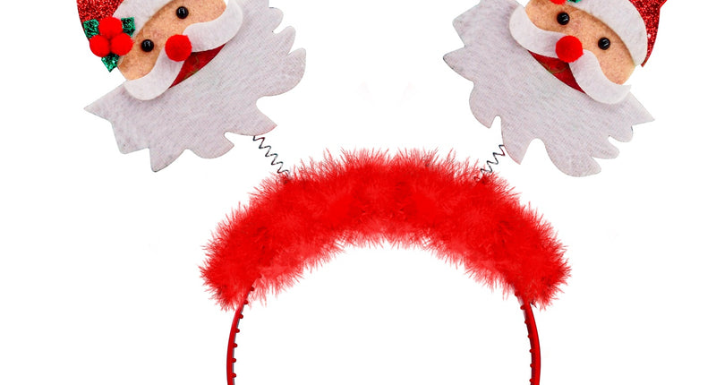 Widmann SRL Bopper Kerstman met boa en klatergoud