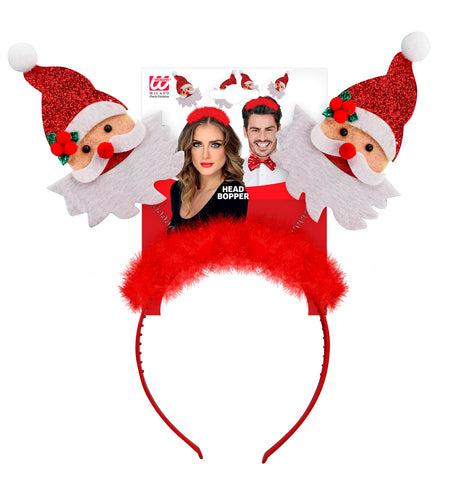 Widmann SRL Bopper Kerstman met boa en klatergoud