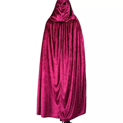 Widmann SRL Bordeaux fluwelen cape met kap 140cm Ilse