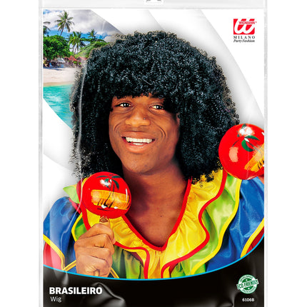 Widmann SRL Braziliaanse pruik met krullen