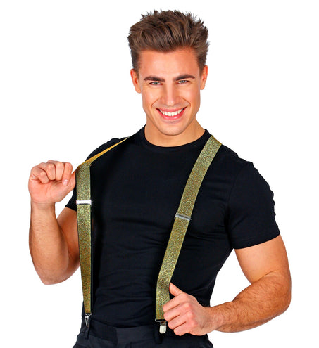 Widmann SRL bretel lurex goud