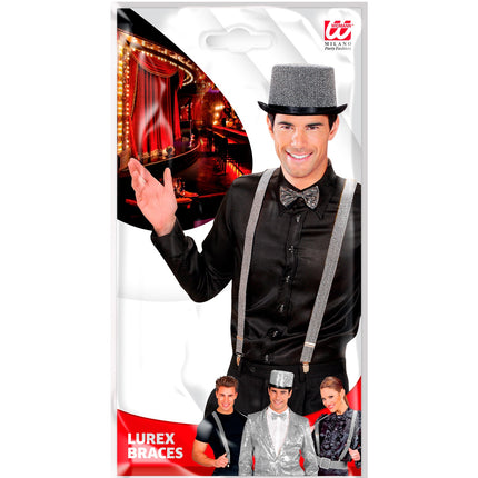 Widmann SRL bretel lurex zilver