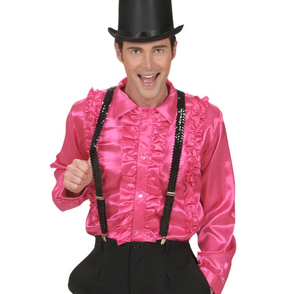 Widmann SRL bretel pailletten zwart