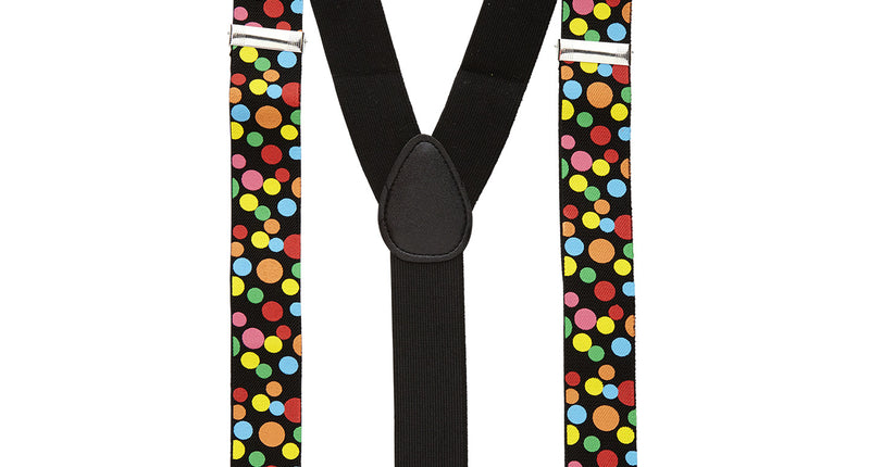 Widmann SRL Bretels gekleurde stippen clown