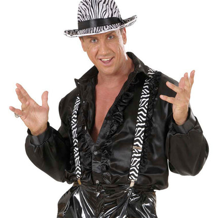 Widmann SRL Bretels zebra zwart-wit