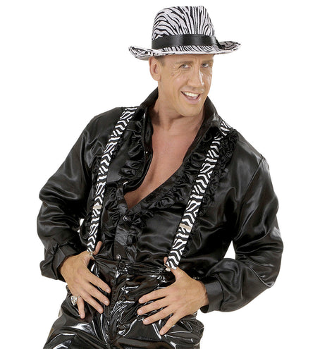 Widmann SRL Bretels zebra zwart-wit