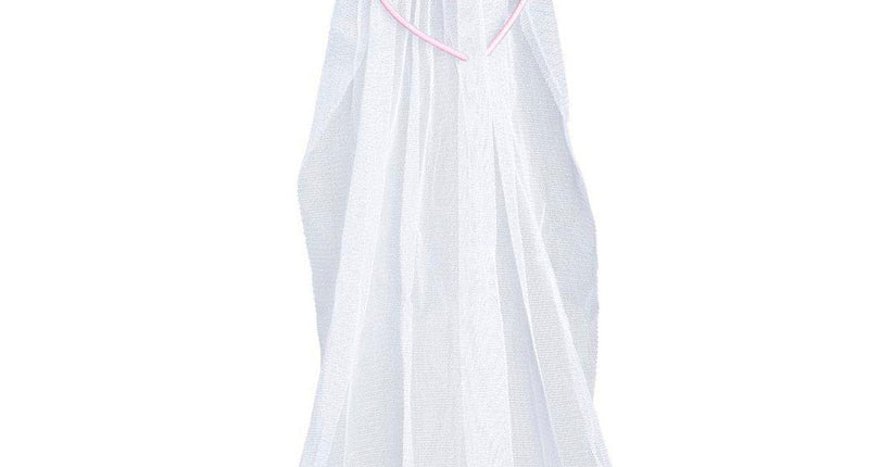 Widmann SRL Bride to be sluier met roze hoorntjes