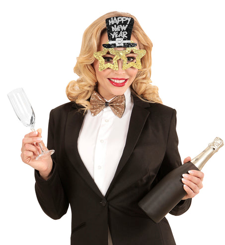 Widmann SRL Bril, Happy New Year Goud