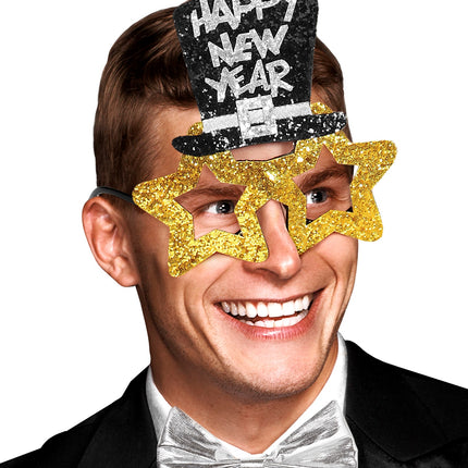 Widmann SRL Bril, Happy New Year Goud