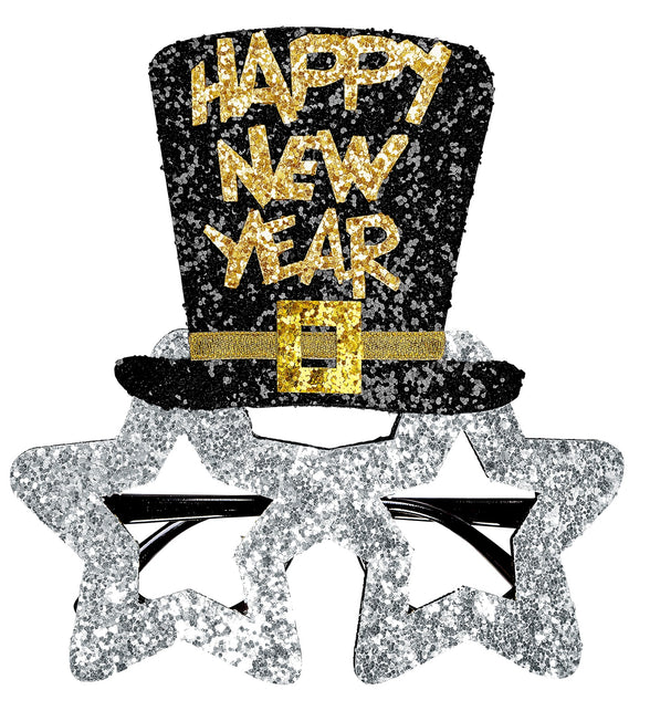 Widmann SRL Bril, Happy New Year Zilver