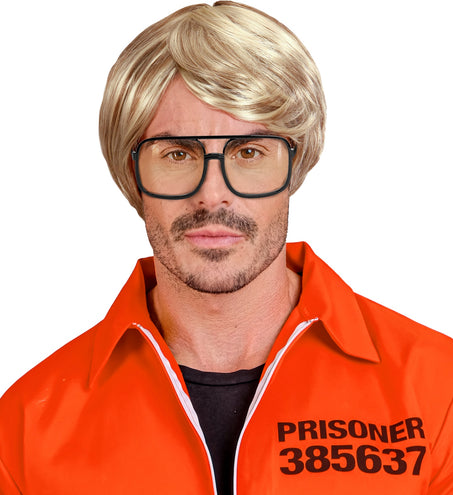 Widmann SRL Bril prins Bernardo zwart met blank glas