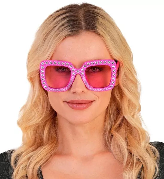 Widmann SRL Bril roze met strass Fleur