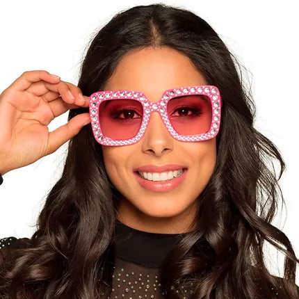 Widmann SRL Bril roze met strass Fleur