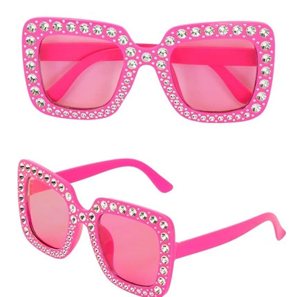 Widmann SRL Bril roze met strass Fleur