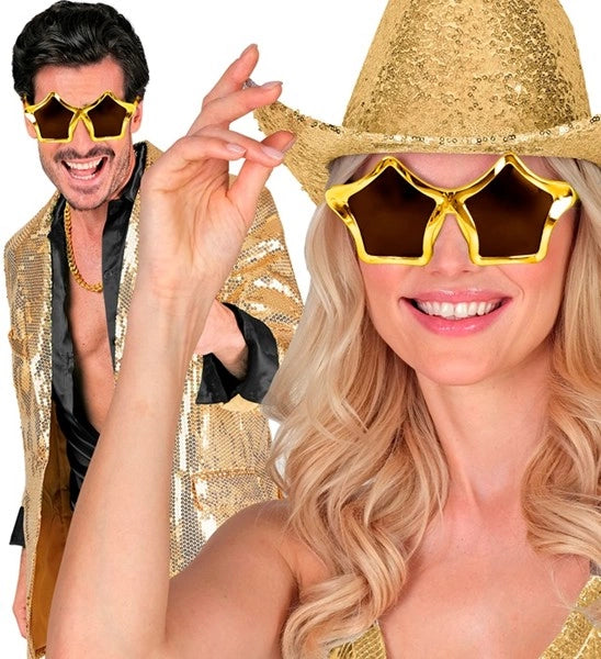 Widmann SRL Bril sterren goud Bram