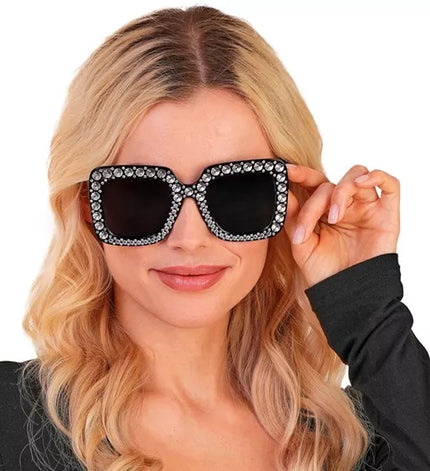 Widmann SRL Bril zwart met strass Gijs