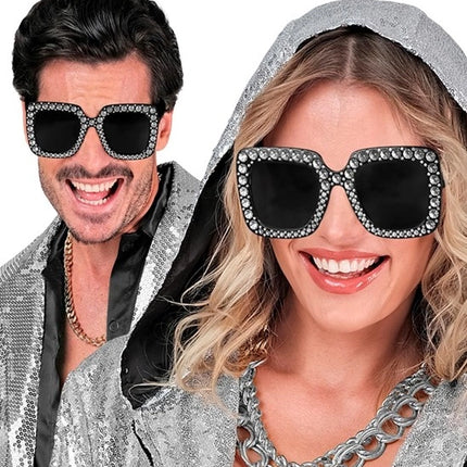 Widmann SRL Bril zwart met strass Gijs