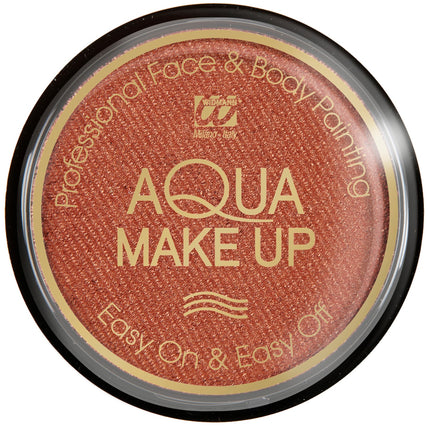 Widmann SRL Bronze schmink aqua metallic