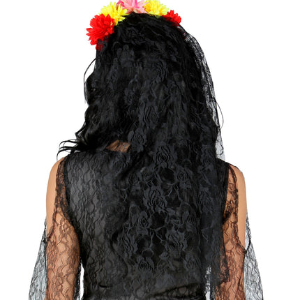 Widmann SRL Bruidsluier met bloemen day of death