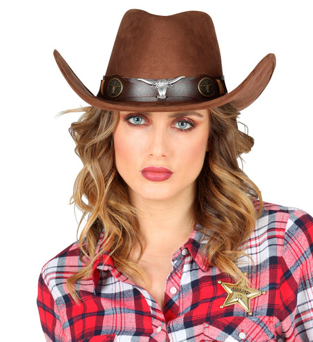 Widmann SRL Bruine cowboyhoed Dallas