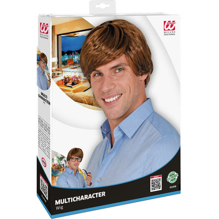 Widmann SRL Bruine karakter pruik heren