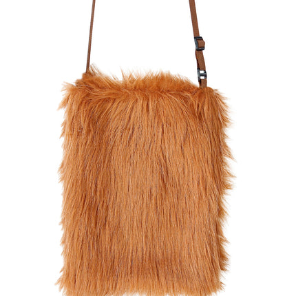 Widmann SRL Bruine pluche handtas