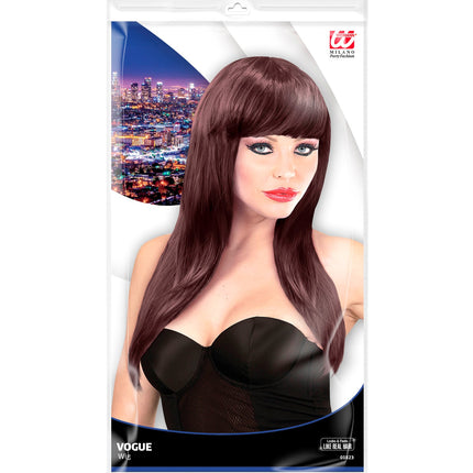 Widmann SRL Bruine pruik lang haar