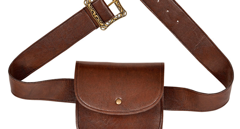 Widmann SRL Bruine riem met portemonnee