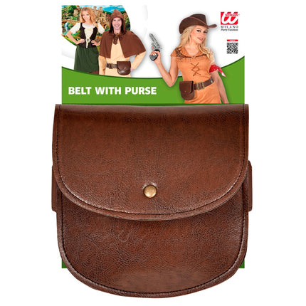 Widmann SRL Bruine riem met portemonnee