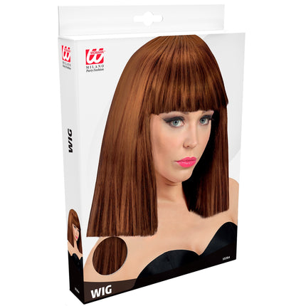 Widmann SRL Bruine showgirl pruik