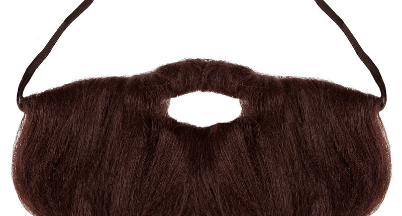 Widmann SRL Bruine snor en baard extra vol