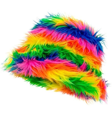 Widmann SRL Bucket hat pluche regenboog Julia