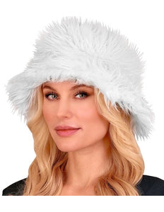 Widmann SRL Bucket hat pluche wit Sem