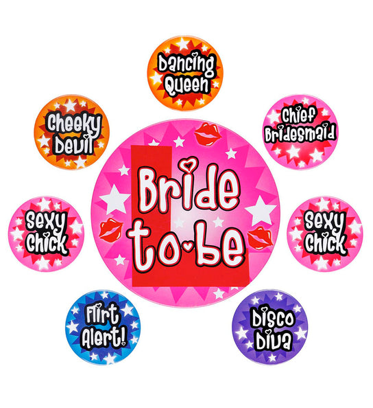 Widmann SRL Button broches Bride to be vrijgezellenfeesten