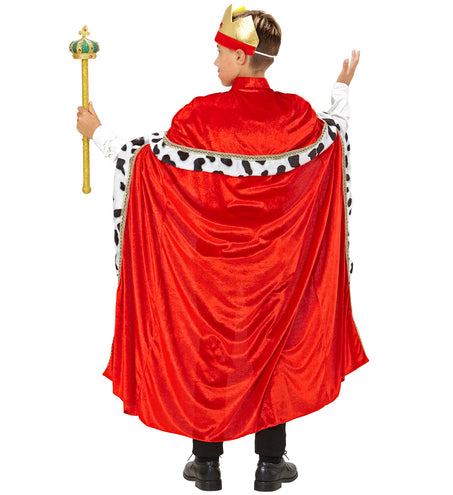 Widmann SRL Cape koning voor kinderen