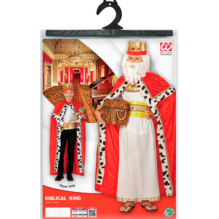 Widmann SRL Cape koning voor kinderen