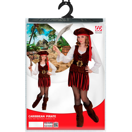 Widmann SRL Caribische piraat pak Inge