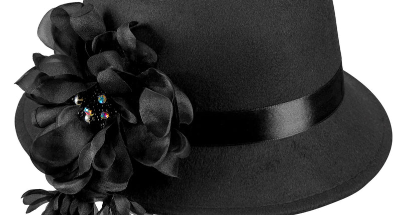 Widmann SRL Charleston hoed jaren 20 zwart