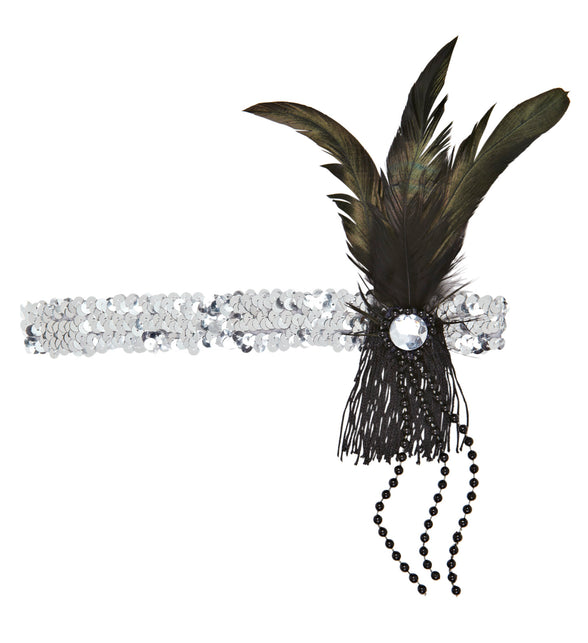 Widmann SRL Charleston hoofdband goud glitter