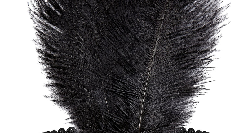 Widmann SRL Charleston hoofdband met marabou