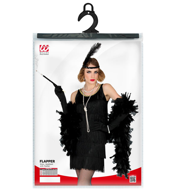 Widmann SRL Charleston jaren 20 jurkje zwart