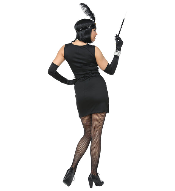 Widmann SRL Charleston jurk Chrissie zwart