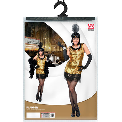 Widmann SRL Charleston jurk Mandy goud