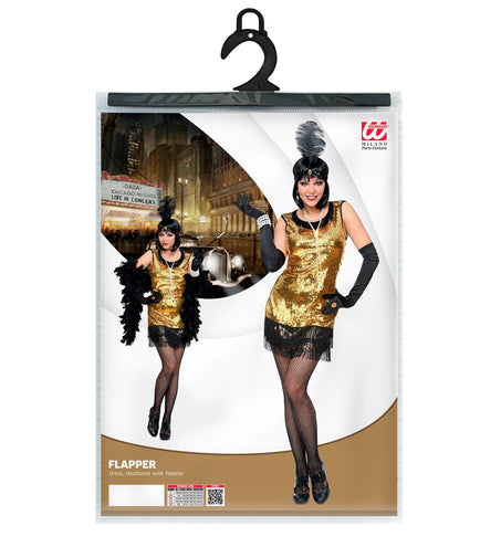 Widmann SRL Charleston jurk Mandy goud