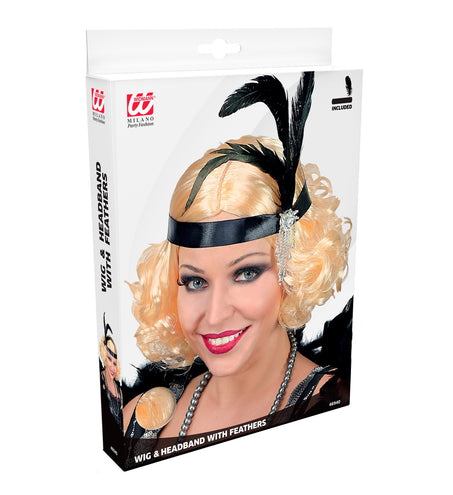 Widmann SRL Charleston pruik met hoofdband