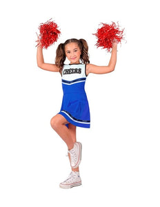 Widmann SRL Cheerleader blauw kostuum Maudje kinderen