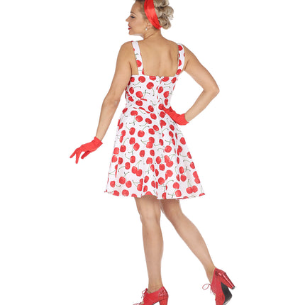 Widmann SRL Cherry white jaren 50 jurk